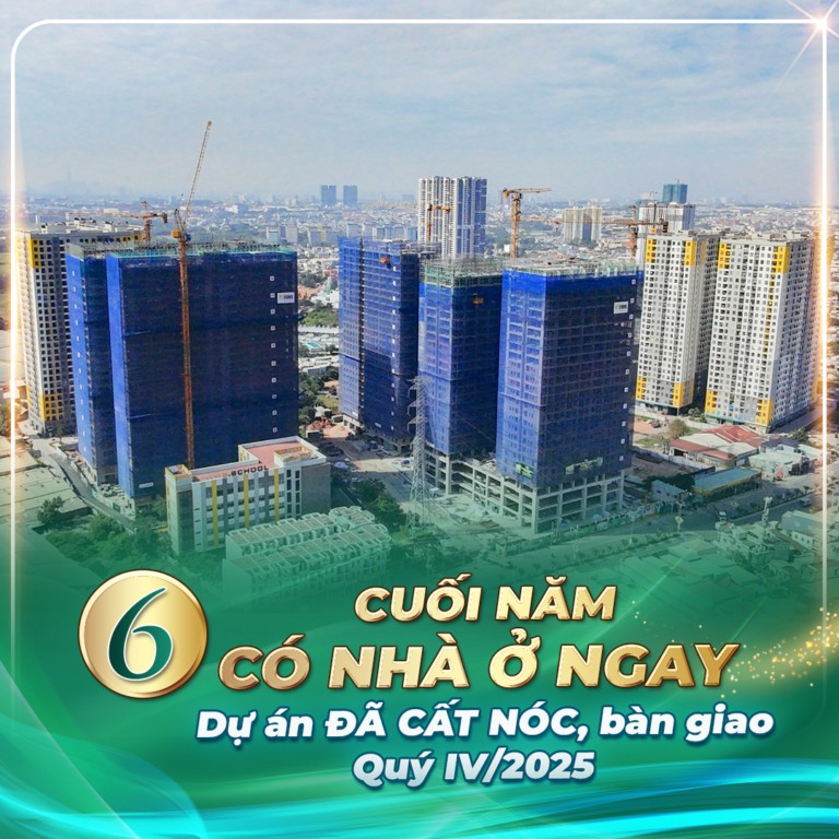 Tiến Độ Thi Công: Đã Cất Nóc – Bàn Giao Q4/2025