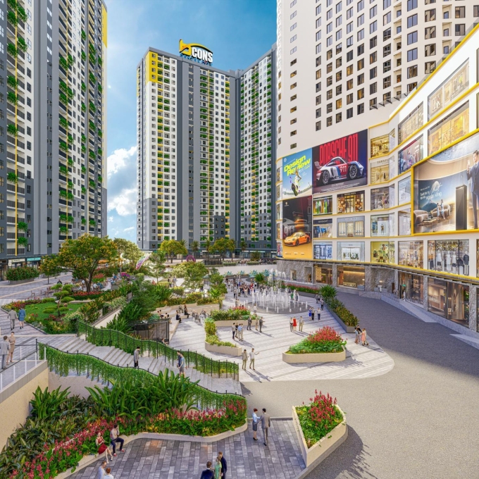 Hệ tiện ích nội khu đa dạng tại Bcons Center City