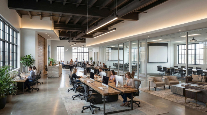 Không gian làm việc hiện đại tại Bcons Center City