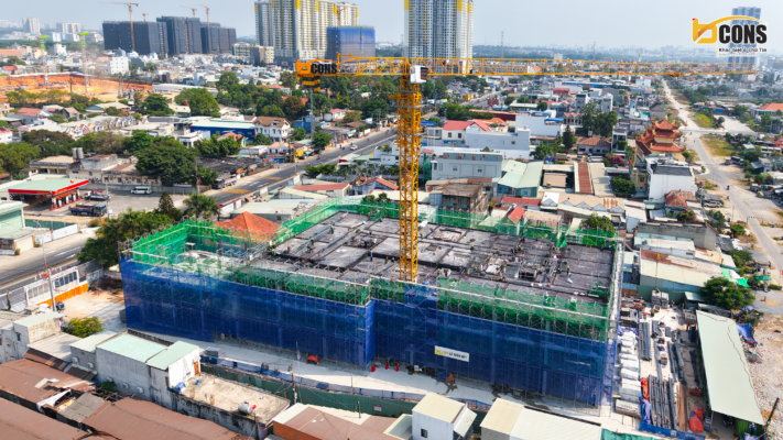 Tổng thể quy trình thi công chất lượng tại Bcons Asahi tháng 04/2026