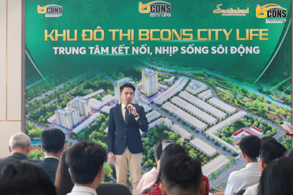 Ông Nguyễn Kiệt – Phó Tổng Giám đốc Tập đoàn Bcons phát biểu tại buổi lễ