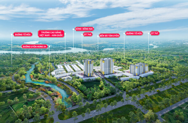 Hình ảnh phối cảnh dự án Bcons City Life tại Tân Uyên
