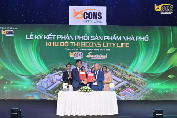 Nghi thức ký kết đối tác ngân hàng và sàn phân phối Bcons City Life