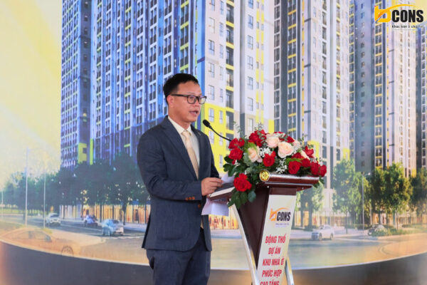Chủ tịch HĐQT Tập đoàn Bcons phát biểu định hướng tại sự kiện động thổ dự án Tam Hiệp