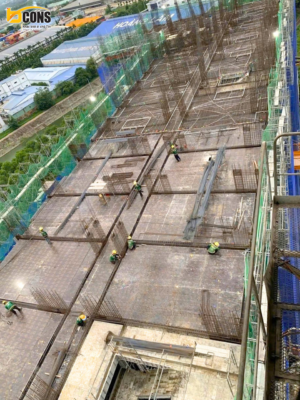 Hình ảnh thực tế Bcons Solary tháng 06/2026, ghi nhận hoạt động chung của công trường.