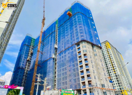 Hình ảnh thi công kết cấu dầm sàn tầng 27 của dự án Bcons City 2