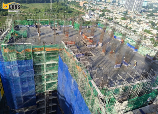 Hình ảnh tổng thể tiến độ xây dựng dự án Bcons City 2