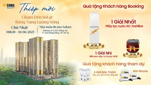 🔥 ĐẾM NGƯỢC 2 NGÀY – SỰ KIỆN CUỐI TUẦN VỚI BCONS SOLARY TRƯỚC THỀM BIG EVENT! 🔥
🗓 Chủ nhật | 08h30 | 01/06/2025
📍 Nhà mẫu Bcons Solary – Đường số 4, KP. Đông An, P. Tân Đông Hiệp, TP. Dĩ An
🎯 Các chuyên viên kinh doanh hãy:
✅ Tăng tốc liên hệ khách – gửi thiệp mời
✅ Đặt lịch hẹn – dẫn khách đến sớm
✅ Kết nối khách hàng để giới thiệu căn hộ mơ ước & chính sách ưu đãi hấp dẫn
LH để được đặt lịch & tham gia sự kiện : 0559.824.489
